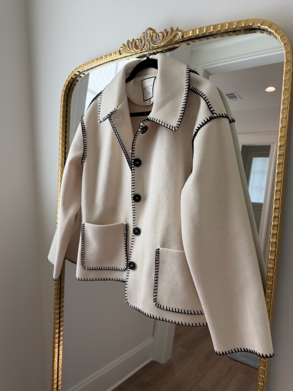 Cream Blanket Stitch Jacket
